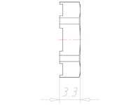 Brass M8x1.25 and 11 Millimeter (mm) Wrench Size EMC Locknut