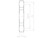Stainless Steel Pg 13 and 24 Millimeter (mm) Wrench Size Locknut