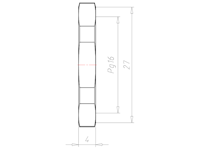 Stainless Steel Pg 16 and 27 Millimeter (mm) Wrench Size Locknut