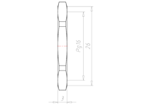 Brass Pg 16 and 26 Millimeter (mm) Wrench Size Locknut