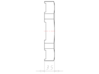Brass M16x1.5 and 19 Millimeter (mm) Wrench Size EMC Locknut