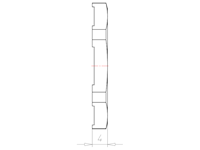 Brass M25x1.5 and 30 Millimeter (mm) Wrench Size EMC Locknut