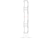 Brass M32x1.5 and 36 Millimeter (mm) Wrench Size EMC Locknut