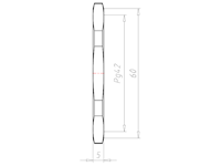 Brass Pg 42 and 60 Millimeter (mm) Wrench Size Locknut