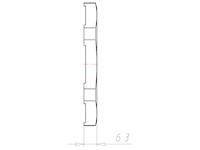 Brass M50x1.5 and 55 Millimeter (mm) Wrench Size EMC Locknut