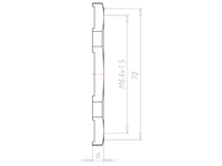 Brass Leadfree M63x1.5 and 70 Millimeter (mm) Wrench Size EMC Locknut