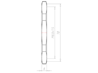 Stainless Steel A4 M63x1.5 and 70 Millimeter (mm) Wrench Size Locknut