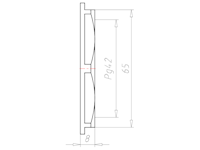Polyamide (PA) Pg 42 and 65 Millimeter (mm) Wrench Size Black RAL 9005 Flange Locknut