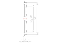 Polyamide (PA) Pg 48 and 69 Millimeter (mm) Wrench Size Lightgrey RAL 7035 Locknut
