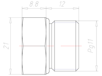 Brass PG11 Ex d IIC with o-ring Sealing Screw