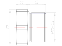 Brass M25x1.5 Ex d IIC with o-ring Sealing Screw