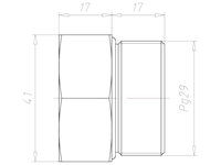 Brass PG29 Ex d IIC with o-ring Sealing Screw