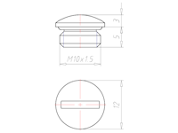 5 Millimeter (mm) Thread Length M10x1.5 with O-ring NBR Locking Sealing Screw