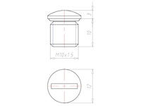 10 Millimeter (mm) Thread Length M10x1.5 with O-ring NBR Locking Sealing Screw