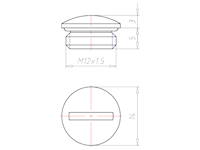 5 Millimeter (mm) Thread Length M12x1.5 with O-ring NBR Locking Sealing Screw