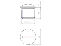 10 Millimeter (mm) Thread Length M12x1.5 with O-ring NBR Locking Sealing Screw