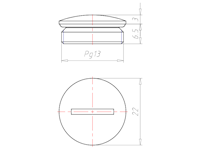 Brass 6 Millimeter (mm) Thread PG13 with o-ring NBR Sealing Screw