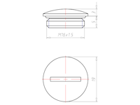 5 Millimeter (mm) Thread Length M16x1.5 with O-ring NBR Locking Sealing Screw
