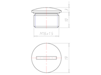 10 Millimeter (mm) Thread Length M16x1.5 with O-ring NBR Locking Sealing Screw