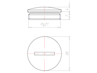 Brass 6 Millimeter (mm) Thread PG21 with o-ring NBR Sealing Screw