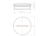 8 Millimeter (mm) Thread Length M32x1.5 with O-ring NBR Locking Sealing Screw