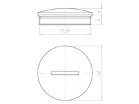 Brass 6 Millimeter (mm) Thread PG36 with o-ring NBR Sealing Screw