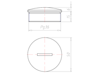 Brass 10 Millimeter (mm) Thread PG36 with o-ring NBR Sealing Screw