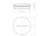 8 Millimeter (mm) Thread Length M40x1.5 with O-ring NBR Locking Sealing Screw