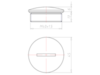 13 Millimeter (mm) Thread Length M40x1.5 with O-ring NBR Locking Sealing Screw