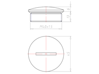 13 Millimeter (mm) Thread Length M40x1.5 with O-ring for High Temperatures Sealing Screw