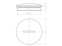 Brass 6 Millimeter (mm) Thread M50x1.5 with o-ring NBR Sealing Screw