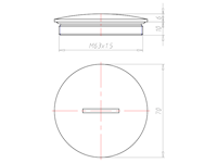 Brass 6 Millimeter (mm) Thread M63x1.5 with o-ring NBR Sealing Screw