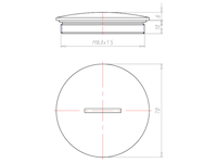 10 Millimeter (mm) Thread Length M63x1.5 with O-ring for High Temperatures Sealing Screw