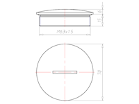 15 Millimeter (mm) Thread Length M63x1.5 with O-ring for High Temperatures Sealing Screw