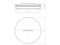Brass 6 Millimeter (mm) Thread M75x1.5 with o-ring NBR Sealing Screw