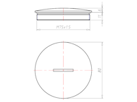 11 Millimeter (mm) Thread Length M75x1.5 with O-ring NBR Locking Sealing Screw