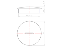 Black RAL 9005 Synthetic M63x1.5 Sealing Screw