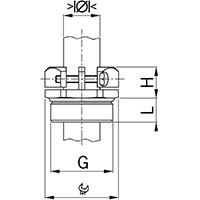 1.5 mm Pitch Thread and 10 mm Thread Length Metric Cable Gland for 5.0 to 8.0 mm Diameter Cable - 2