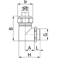 1.5 mm Pitch Thread Metric Cable Gland for 24.0 to 33.0 mm Diameter Cable