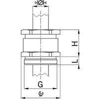 1.5 mm Pitch Thread and 8 mm Thread Length Metric Cable Gland for 33.0 to 35.0 mm Diameter Cable - 2