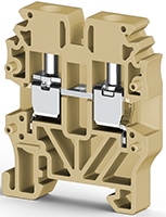 5.00 mm Width and 27.00 mm Height Beige Terminal Block