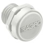 Light Grey RAL 7035 Synthetic Material M12x1.5 Thread Pressure Equalization Element with Membrane