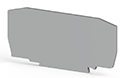 2.00 mm Width, 70.00 mm Height, and 32.50 mm Total Depth Gray End Plate