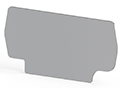 1.00 mm Width, 64.85 mm Height, and 33.30 mm Total Depth Gray End Plate