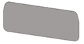 1.00 mm Width, 89.00 mm Height, and 47.60 mm Total Depth Gray Partition Plate