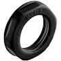 Polyamide (PA) M12x1.5 and 17 Millimeter (mm) Wrench Size Black RAL 9005 Flange Locknut