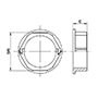 0318.000.016 Polyamide (PA) M16x1.5 and 26 Millimeter (mm) Wrench Size Locknut secondary