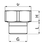 2460.12.97.34 M12x1.5 Thread Steel A4 (1.4404) Pressure Equalization Element with Membrane secondary