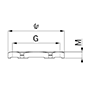8012.85LF Brass Leadfree M12x1.5 and 15 Millimeter (mm) Wrench Size EMC Locknut secondary