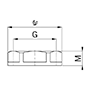 8245.12 Polyamide (PA) M12x1.5 and 17 Millimeter (mm) Wrench Size Black RAL 9005 Flange Locknut secondary